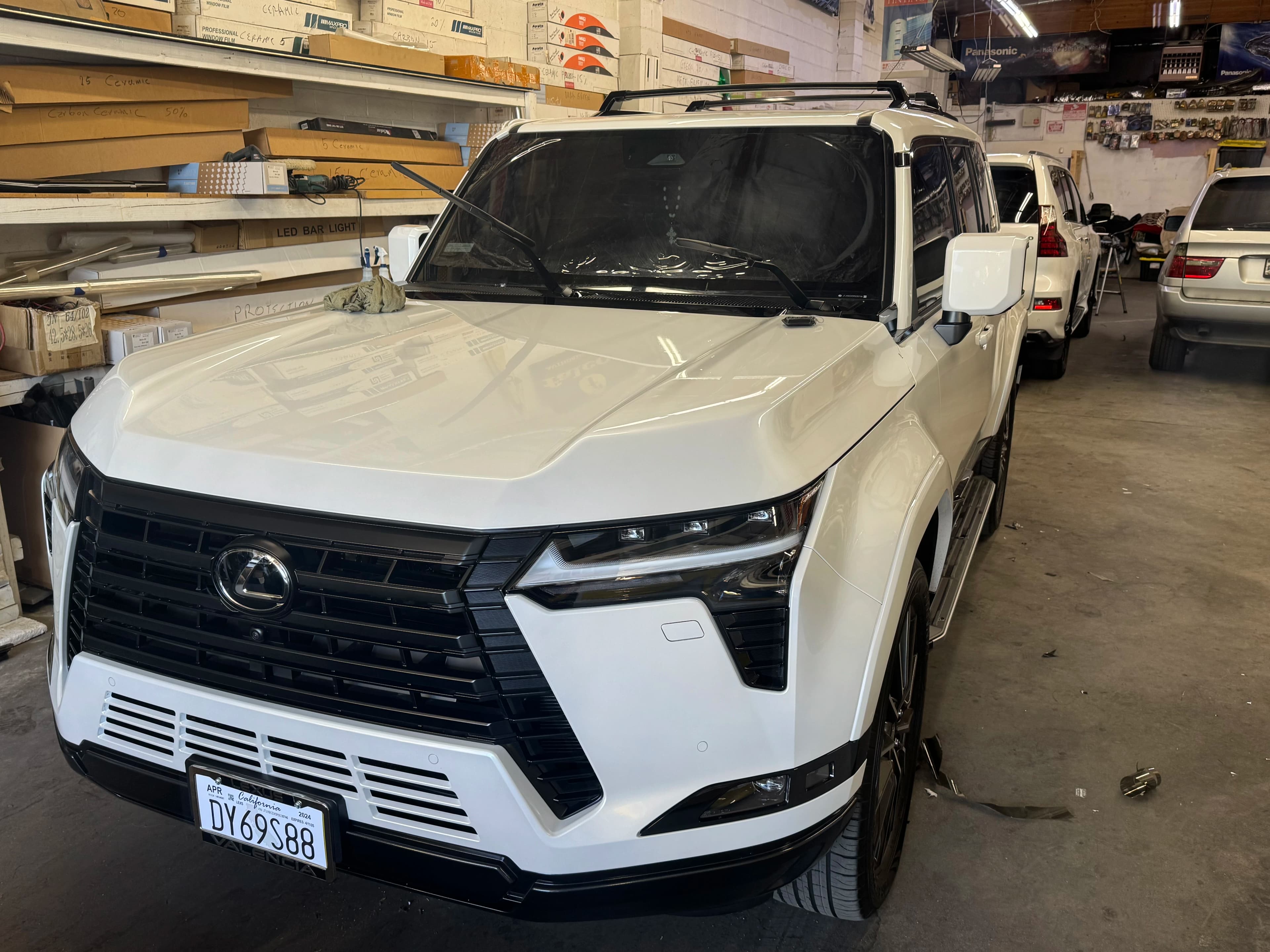 white suv lexus